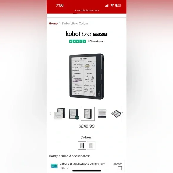 Kobo Libra eReader - Picture 2 of 3